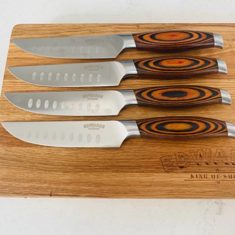 Premium Steak Knives with Pakka wood handles